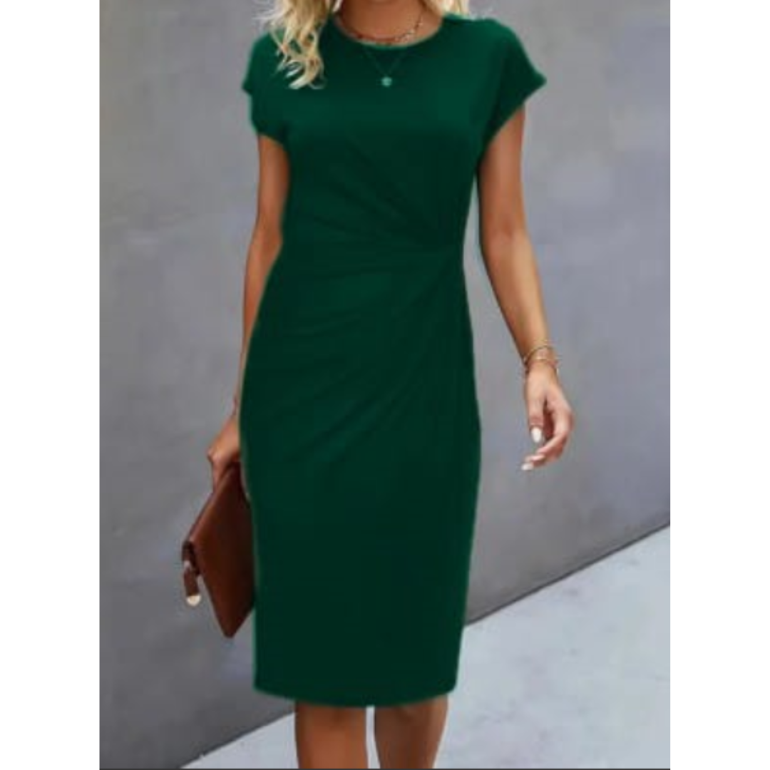 Clarissa | Women Formal Midi Dress Short Sleeve