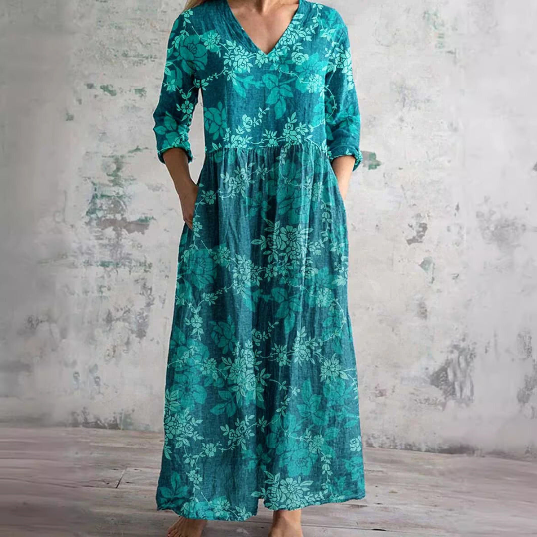 Imogen | Elegant Women's Floral Maxi Dress