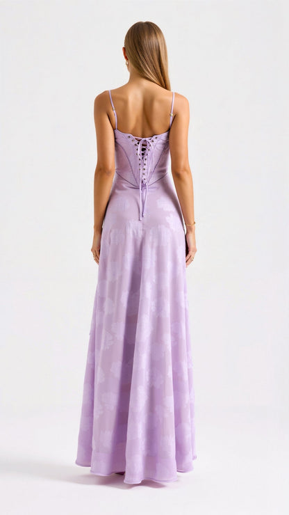 Lyra | Women Wedding Guest Slip Maxi Dress