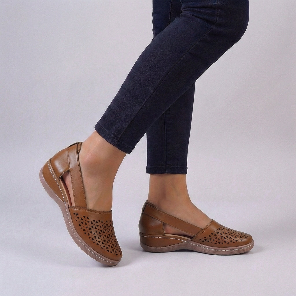 Arabella | Effortless Women's Scalloped Cut Out Sandals