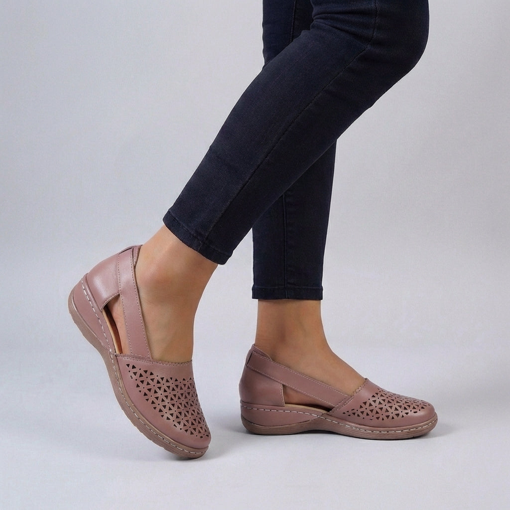 Arabella | Effortless Women's Scalloped Cut Out Sandals
