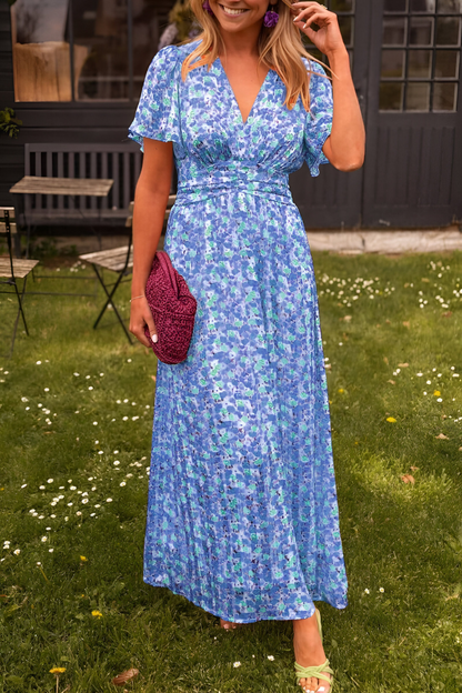 Ava | Women V Neck Floral Maxi Dress