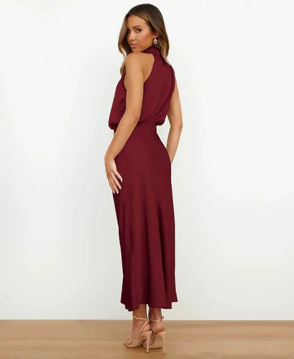 Beatrice | Women's Formal Satin Midi Summer Dress