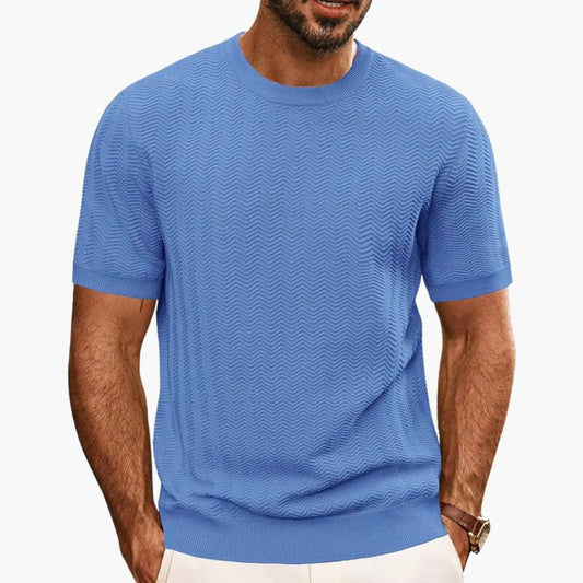 Callum | Stylish Men's Crew Neck Textured T-Shirt