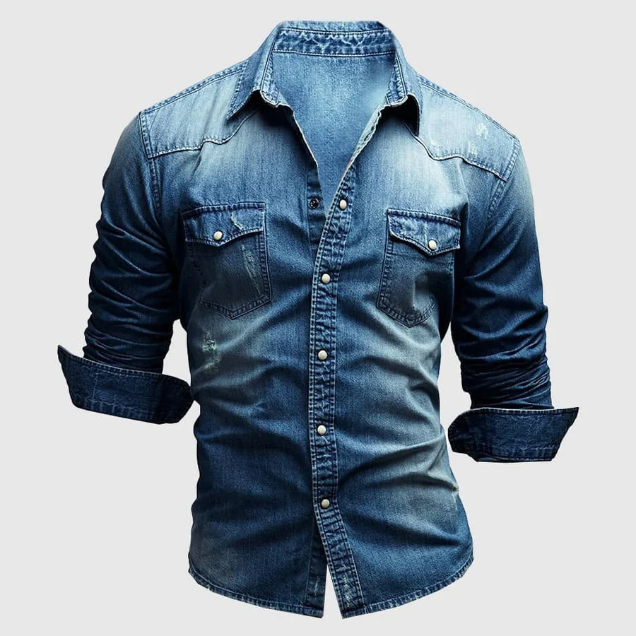 Dalton | Rugged Men's Slim Fit Denim Shirt
