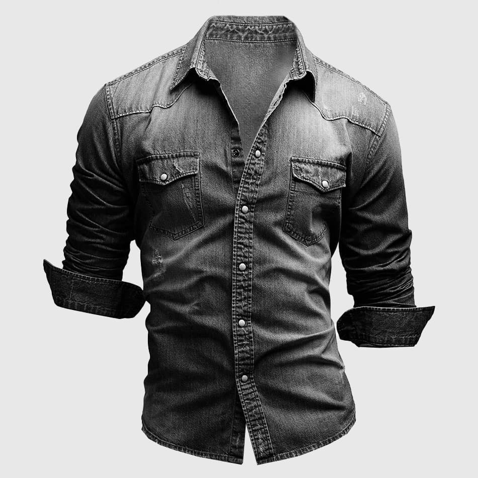 Dalton | Rugged Men's Slim Fit Denim Shirt
