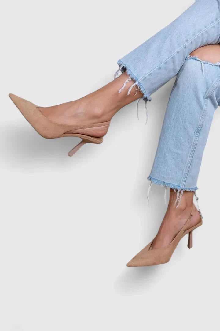 Eleanor | Effortless Women's Pointed-Toe Slingback Heels