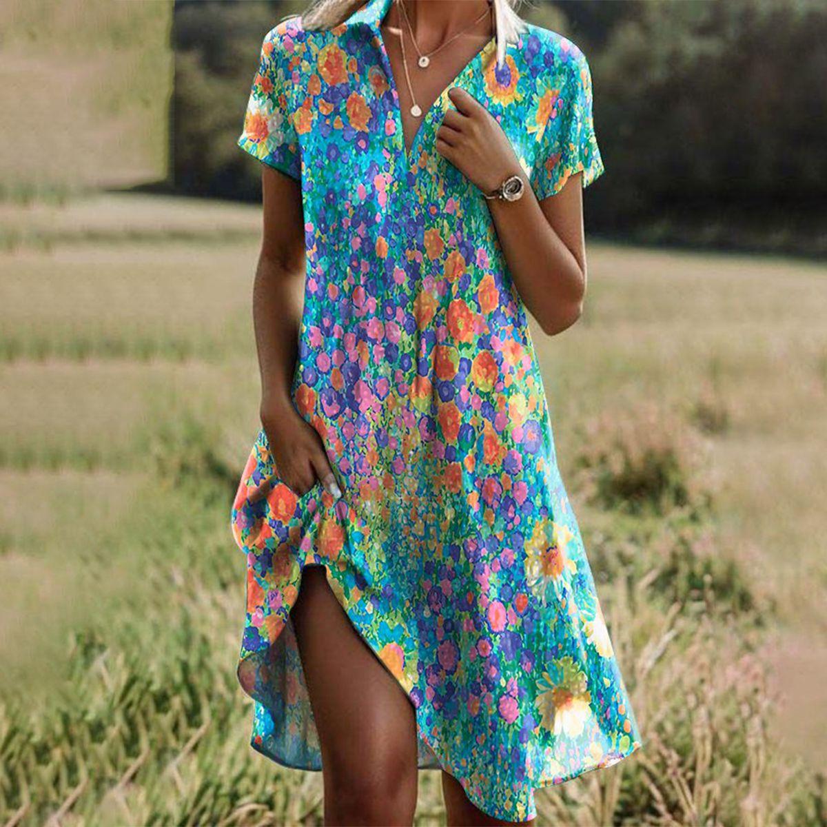 Eleanor | Elegant Women's Summer Floral Midi Dress