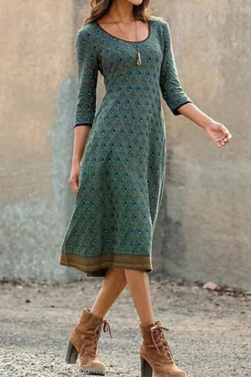Elodie | Elegant Women's Boho Midi Dress