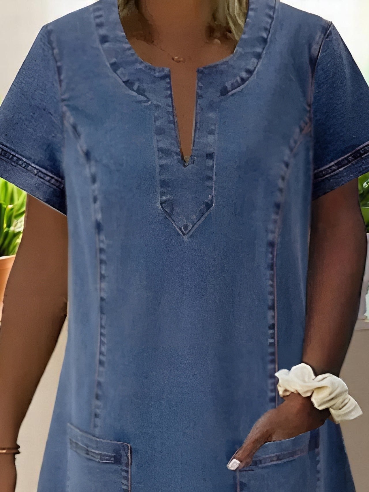 Erin | Relaxed Women's Midi Soft Denim Dress