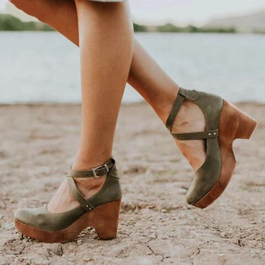 Frederica | Stylish Women's Wedge Heels Closed Toe