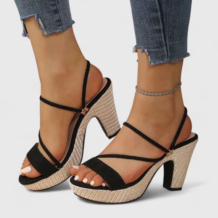 Genevieve | Stylish Women's Platform Heels Slide Sandals