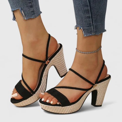 Genevieve | Stylish Women's Platform Heels Slide Sandals