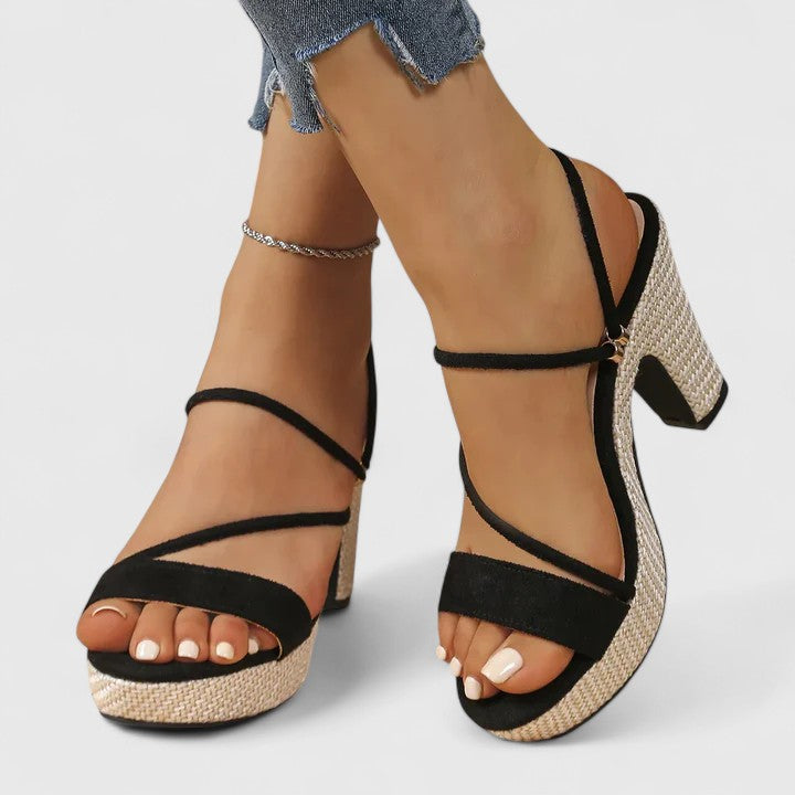 Genevieve | Stylish Women's Platform Heels Slide Sandals