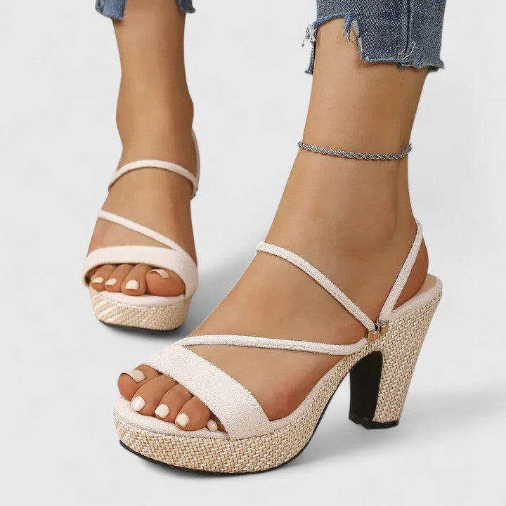 Genevieve | Stylish Women's Platform Heels Slide Sandals