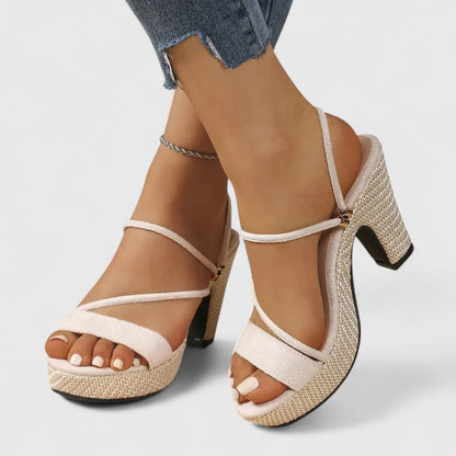 Genevieve | Stylish Women's Platform Heels Slide Sandals