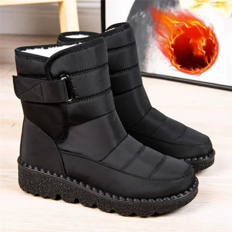 Harriet | Waterproof Quilted Slip-On Fleece Lined Boots