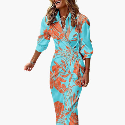 Harriet | Women's Striped  Maxi Shirt Summer Dress