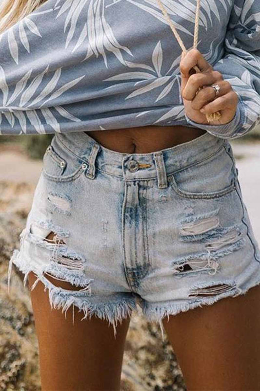Hattie | Women’s Classic Mid-Waist Denim Shorts