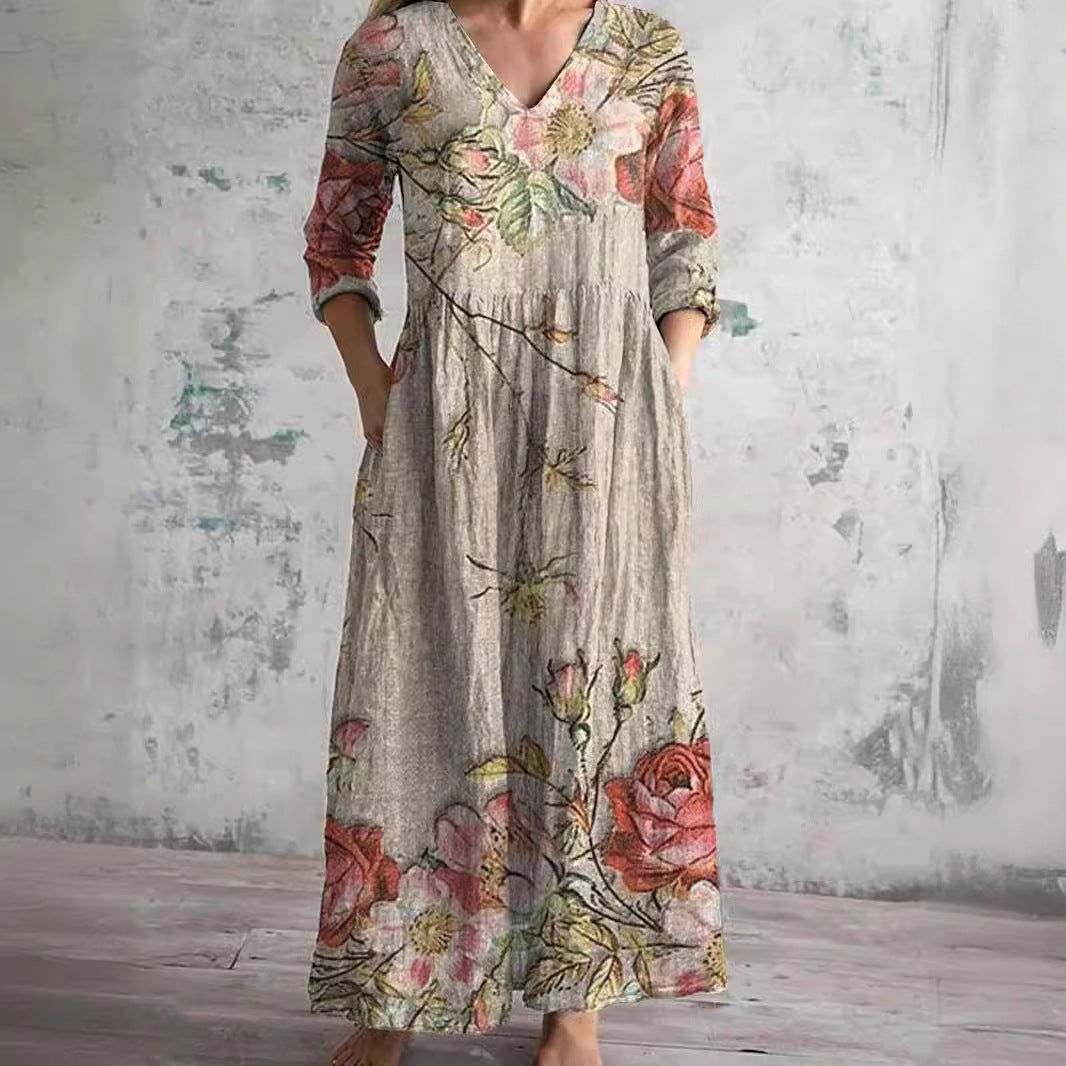 Imogen | Elegant Women's Floral Maxi Dress