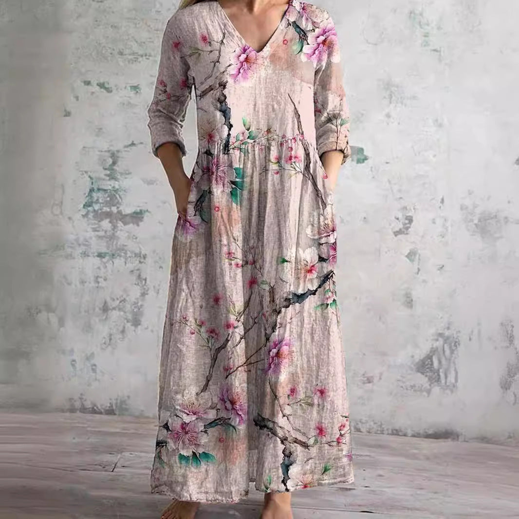 Imogen | Elegant Women's Floral Maxi Dress