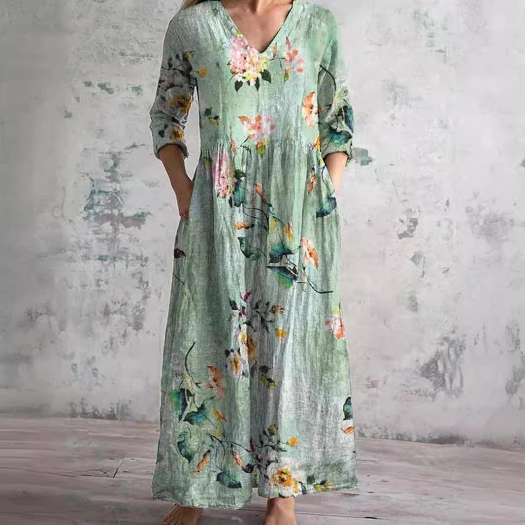 Imogen | Elegant Women's Floral Maxi Dress
