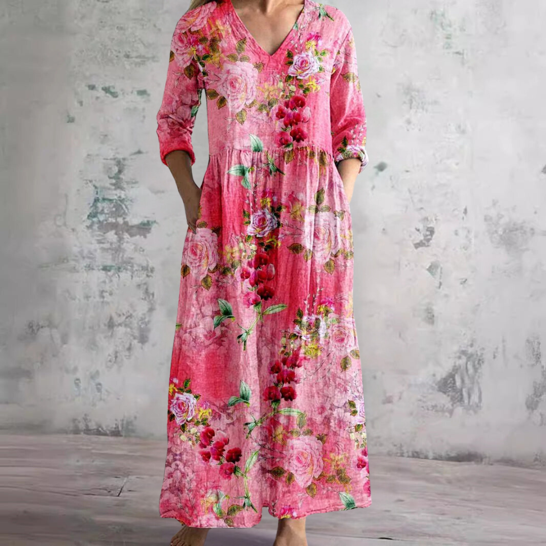 Imogen | Elegant Women's Floral Maxi Dress