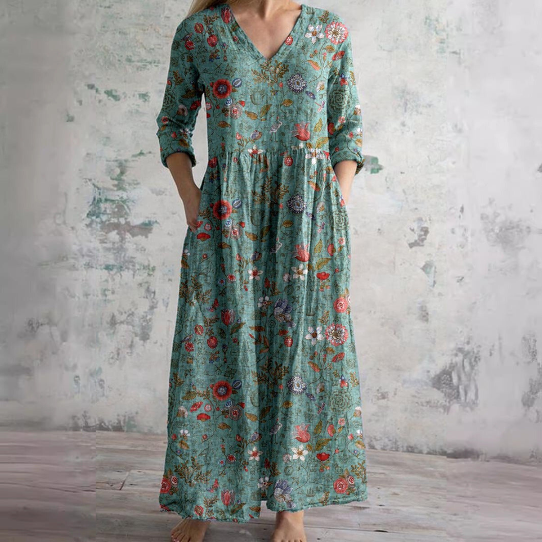 Imogen | Elegant Women's Floral Maxi Dress