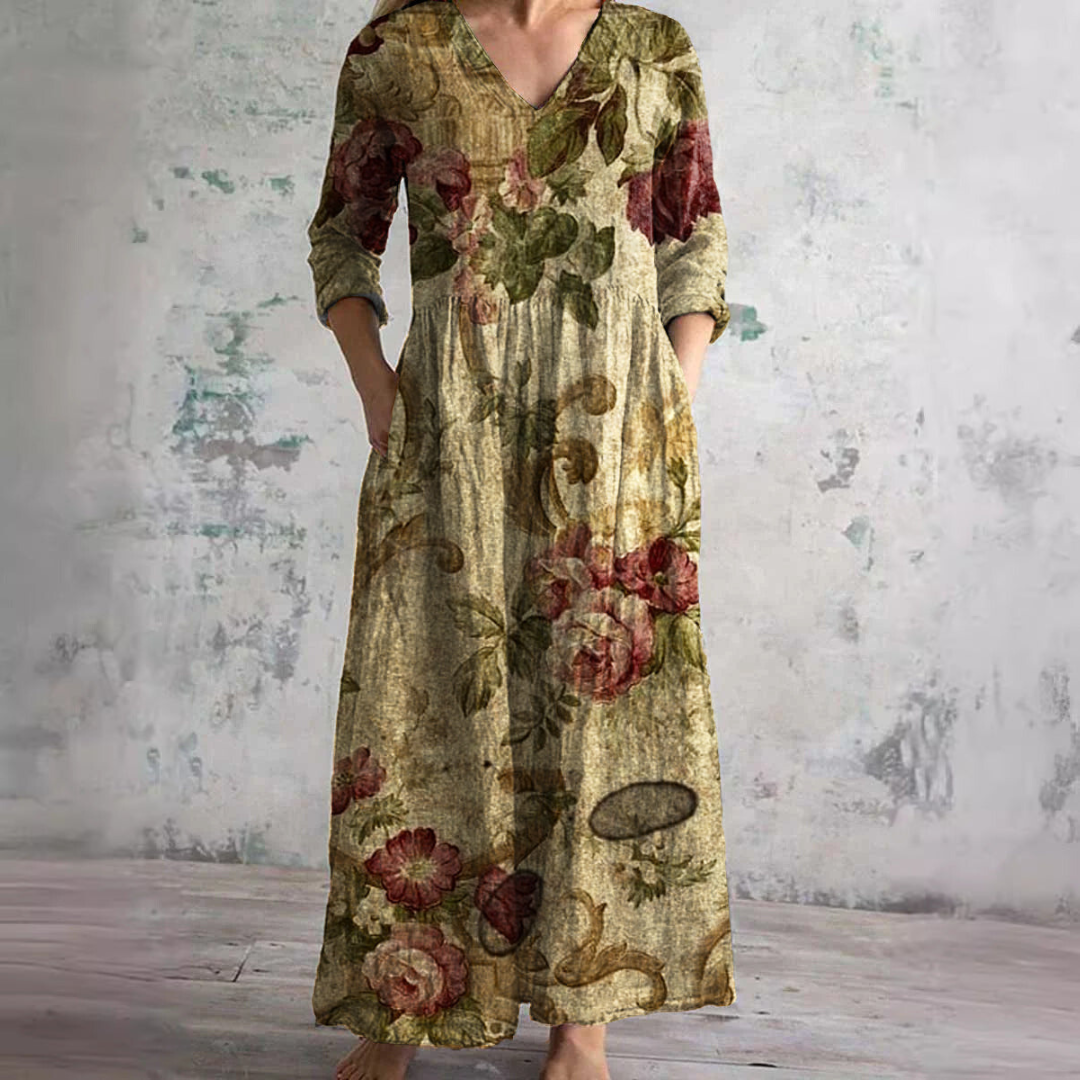 Imogen | Elegant Women's Floral Maxi Dress