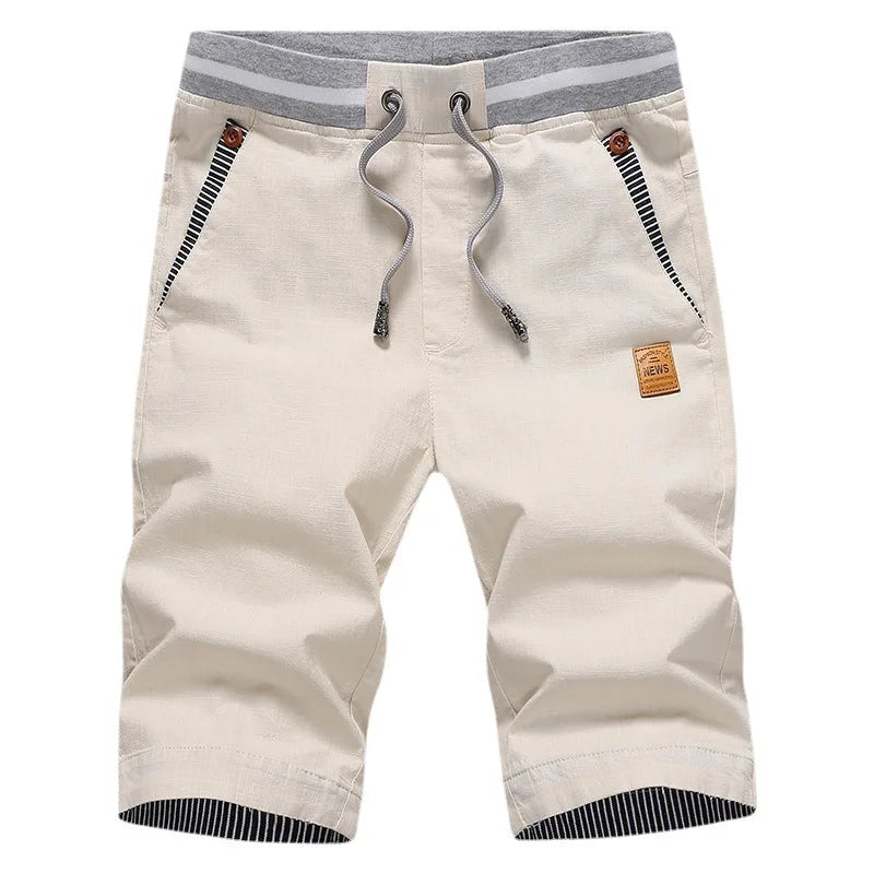 Jasper | Men Casual Summer Shorts Cotton Drawstring