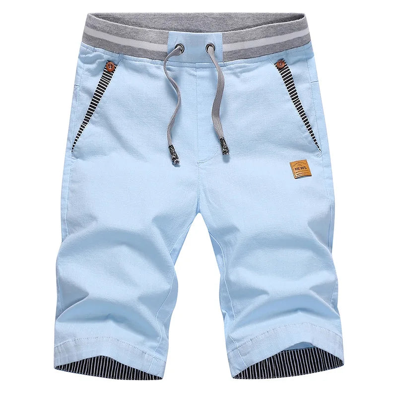Jasper | Men Casual Summer Shorts Cotton Drawstring