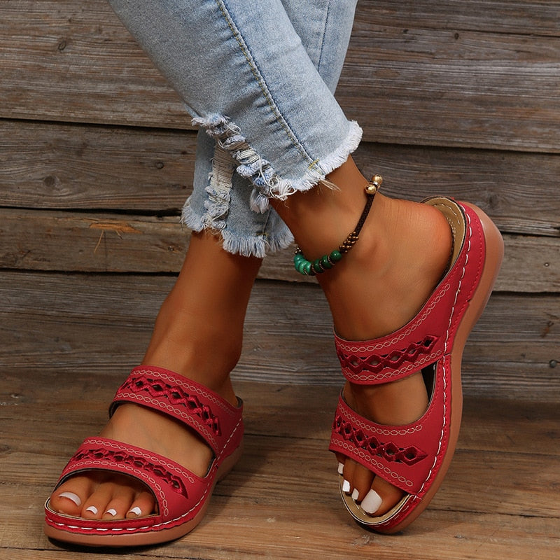 Joanne | Womens Walking Sandals Flat Supportive Casual Style