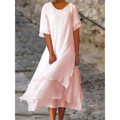 Lyra | Women Flowing Midi Dress Relaxed Fit