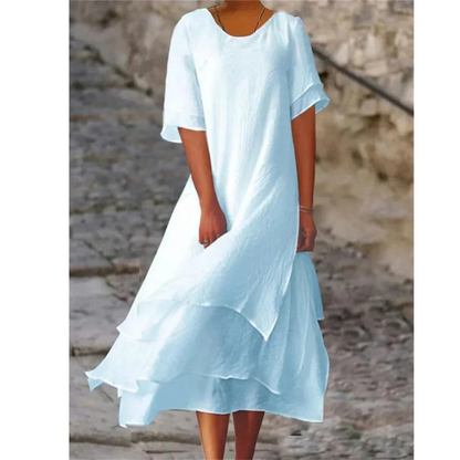 Lyra | Women Flowing Midi Dress Relaxed Fit