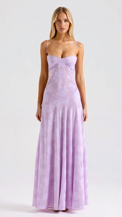 Lyra | Women Wedding Guest Slip Maxi Dress