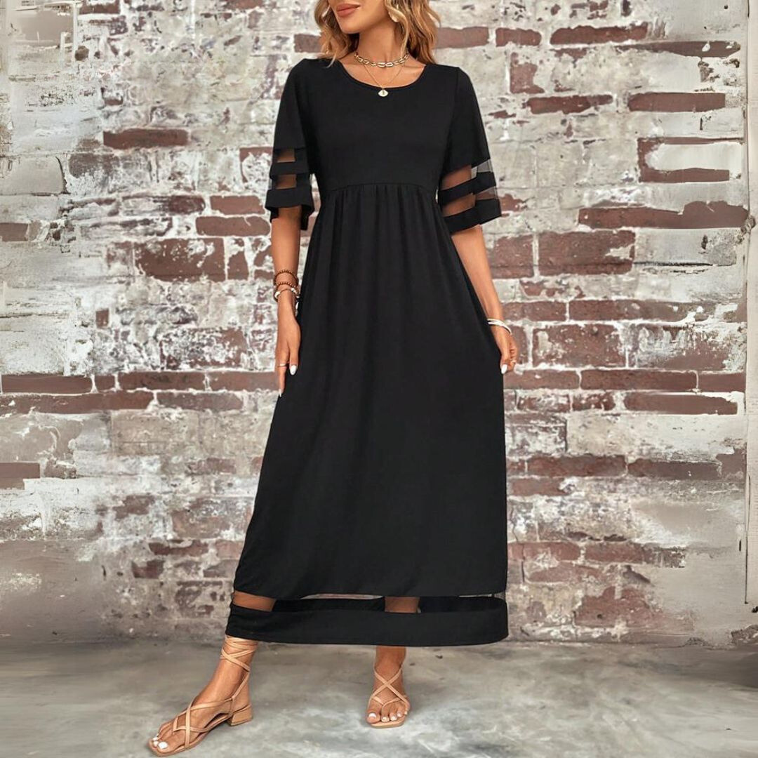 Margot | Women Empire Waist Maxi Dress Tummy Flattering