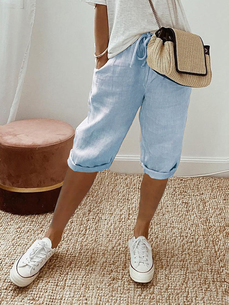 Mila | Women Summer Shorts Drawstring Casual