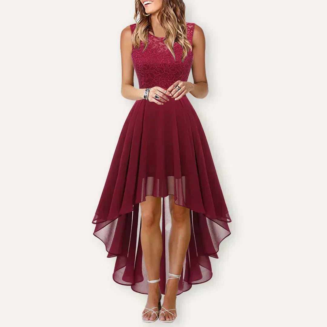 Penelope | Elegant Women's Wedding Guest High Low Dress