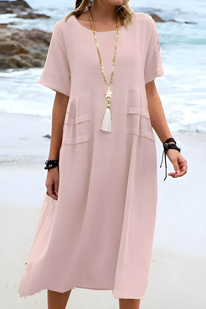 Philippa | Women's Summer Short Sleeve Midi Dress