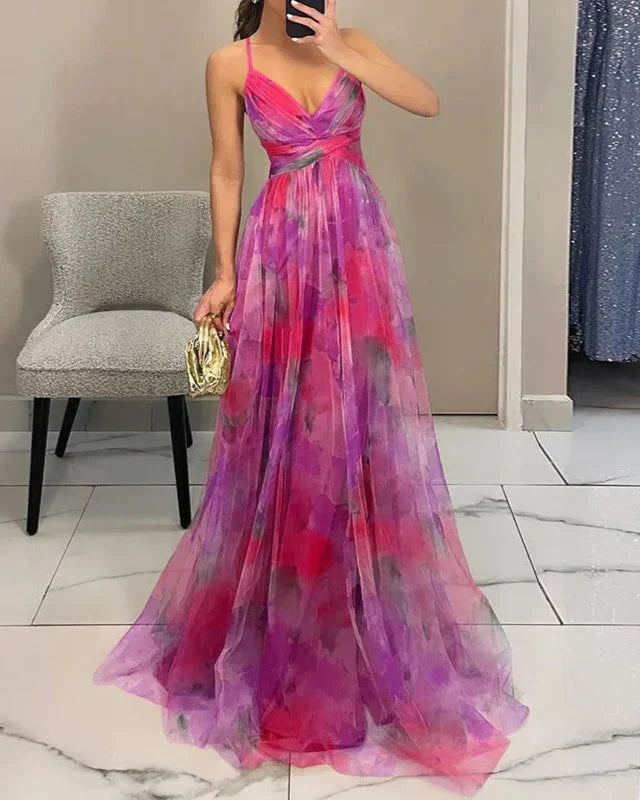 Rosalind | Women Elegant Floral Maxi Dress