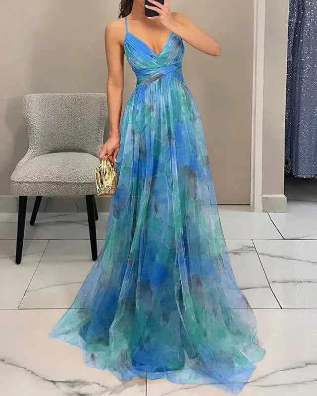 Rosalind | Women Elegant Floral Maxi Dress