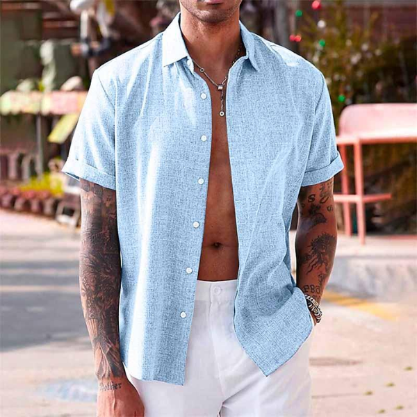 Sebastian | Men's Cotton Linen Summer Shirt