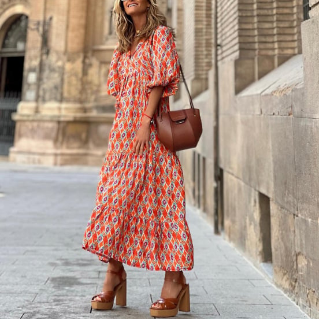Sienna | Effortless Women's Boho Printed Maxi Dress