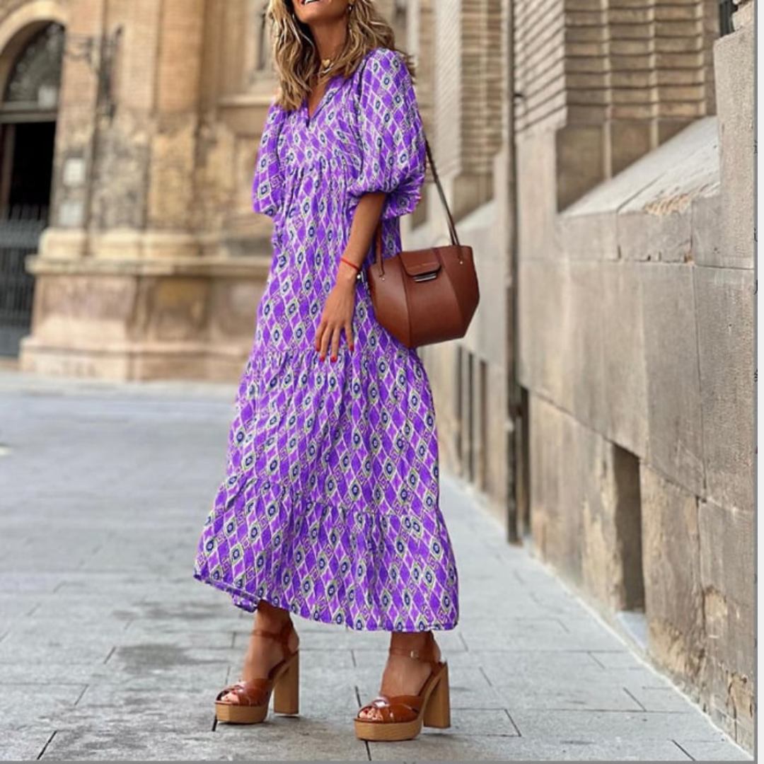 Sienna | Effortless Women's Boho Printed Maxi Dress