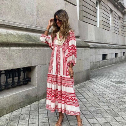 Sienna | Effortless Women's Boho Printed Maxi Dress