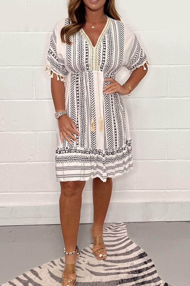Sienna | Women's Elegant Boho Summer Mini Dress