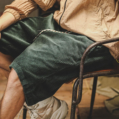Stellan | Relaxed Men's Adjustable Cord Shorts