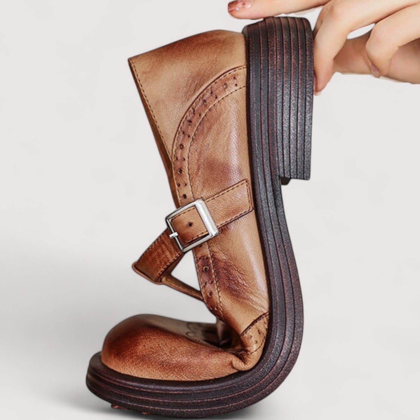 Ulrika | Women Leather Mary Jane Shoes Elegant