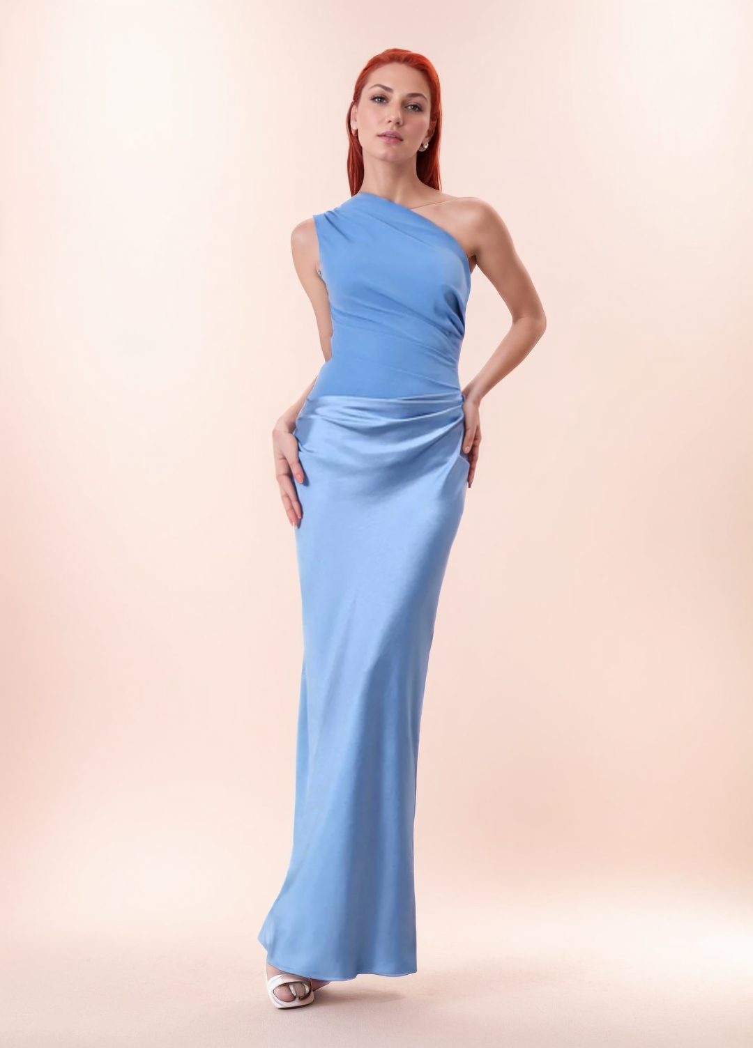 Women’s Elegant Maxi Dress - Flowy Silhouette - Flattering Waistline